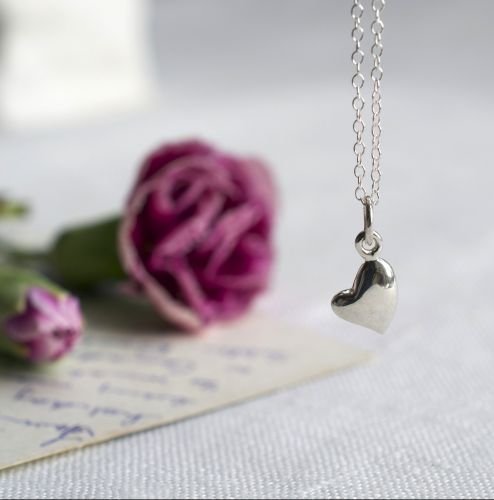 Silver Warm Heart Necklace