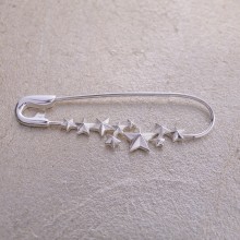 Silver Star Cluster Pin