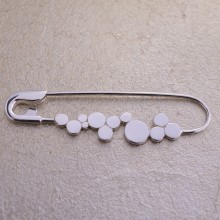 Silver Circles Pin