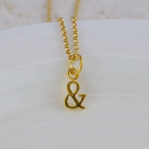 Gold & charm necklace