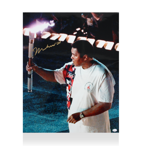 Muhammad Ali Signed Photo: Olympic Torchbearer