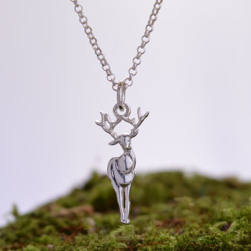 Silver Deer Necklace
