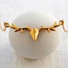 Gold Stag Necklace