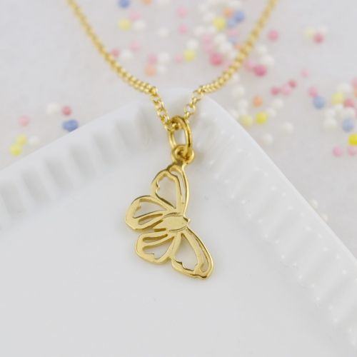 Gold Butterfly Necklace