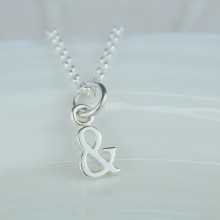 Silver & charm necklace