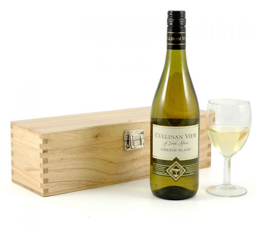 White Wine in Wooden Box -