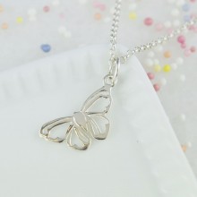 Silver Butterfly Necklace