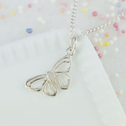 Silver Butterfly Necklace