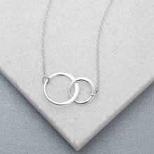 Personalised Silver Linked Circles Necklace
