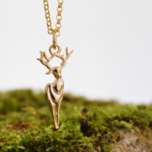 Gold Deer Necklace